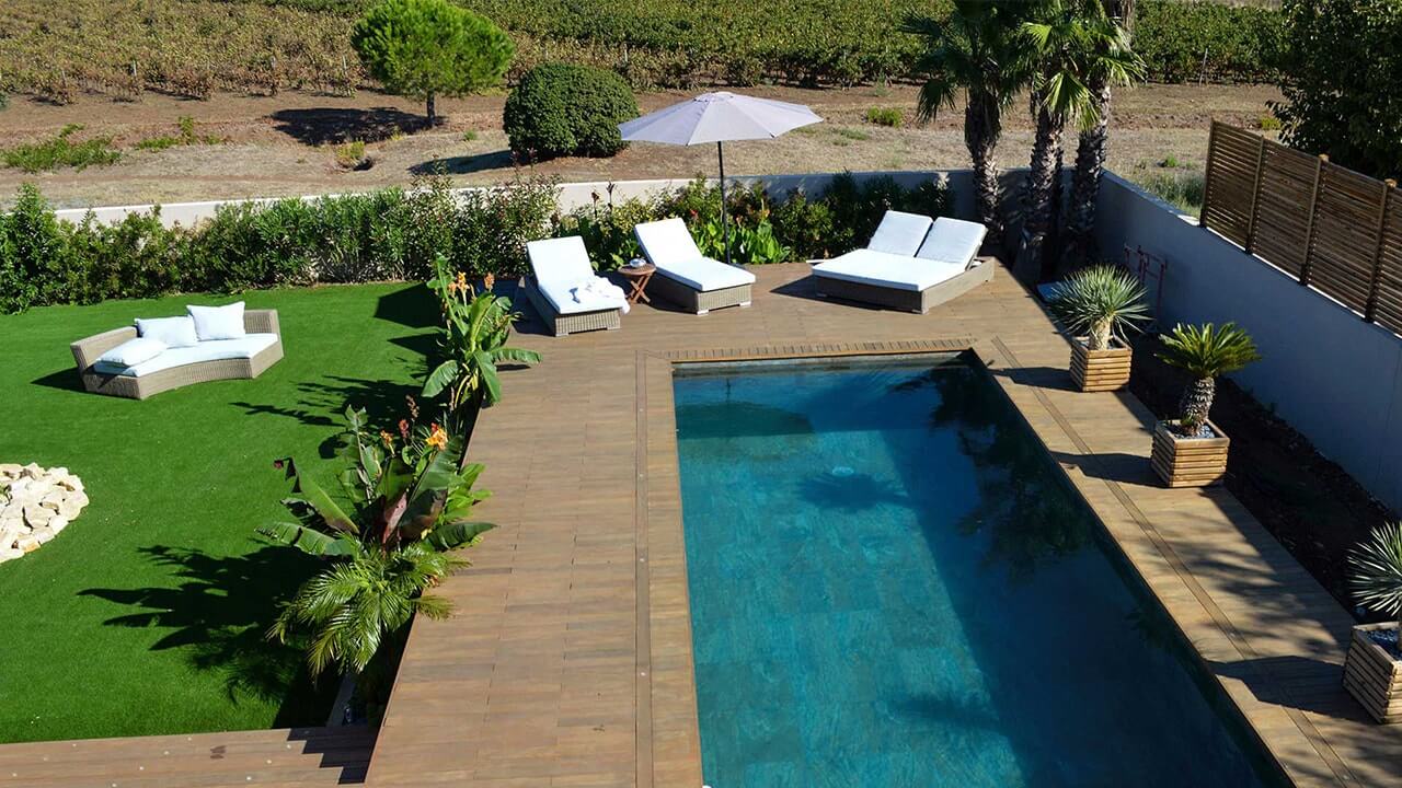 Piscine et terrasse bois - ©terrassteel