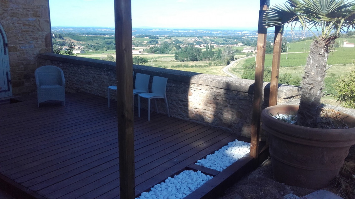 Création terrasse bois à COGNY