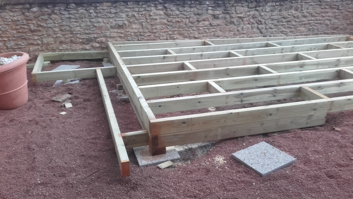 Création terrasse bois à COGNY