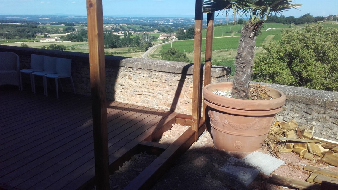 Création terrasse bois à COGNY
