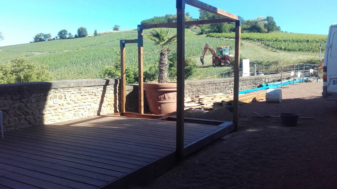 Création terrasse bois à COGNY