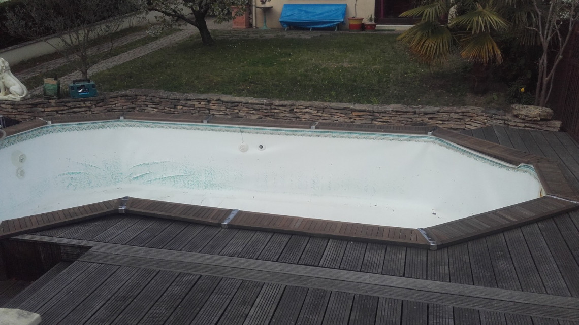 Remplacement liner piscine à OULLINS