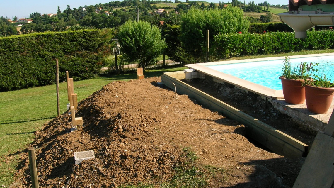 Conception et réalisation Terrasse bois à LENTILLY (69)