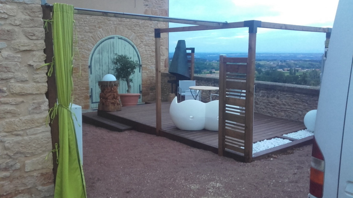 Création terrasse bois à COGNY