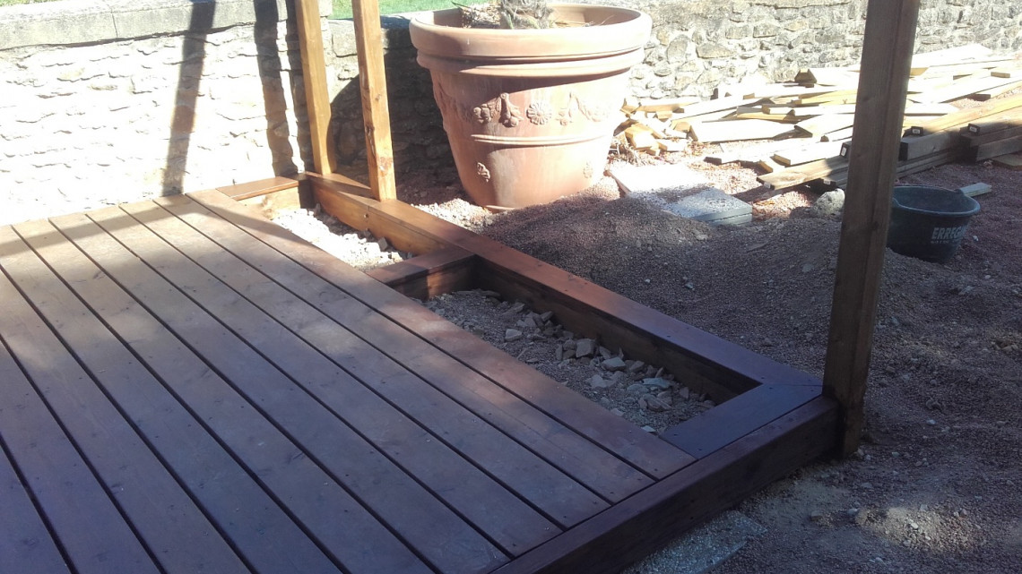 Création terrasse bois à COGNY