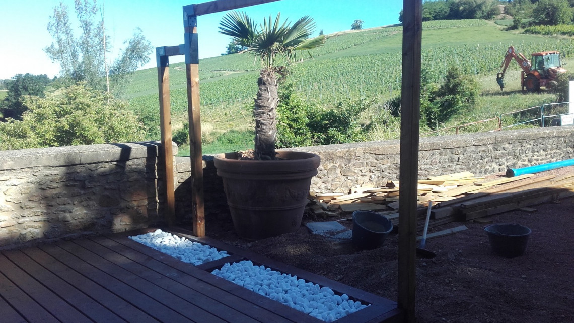 Création terrasse bois à COGNY