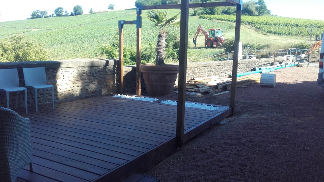 Création terrasse bois à COGNY
