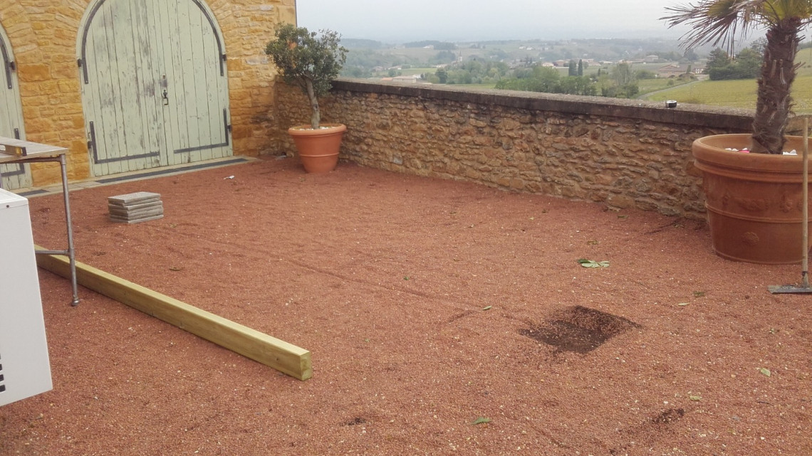 Création terrasse bois à COGNY