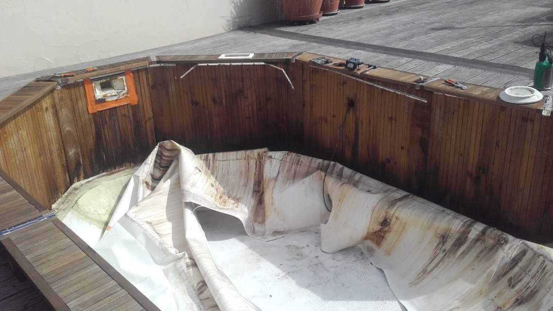 Remplacement liner piscine à OULLINS