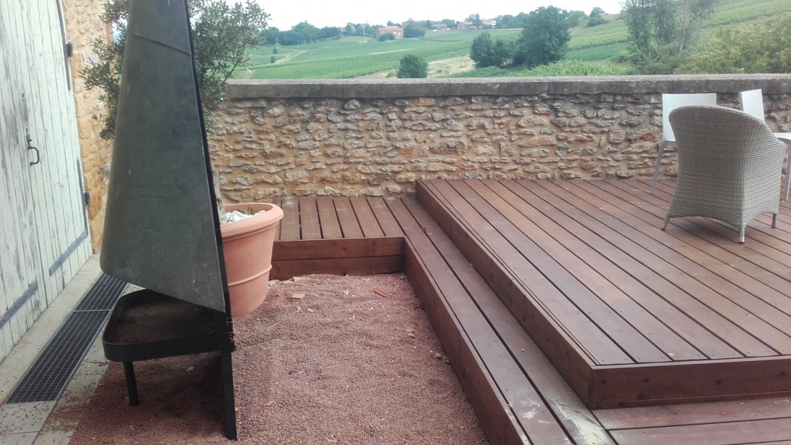 Création terrasse bois à COGNY