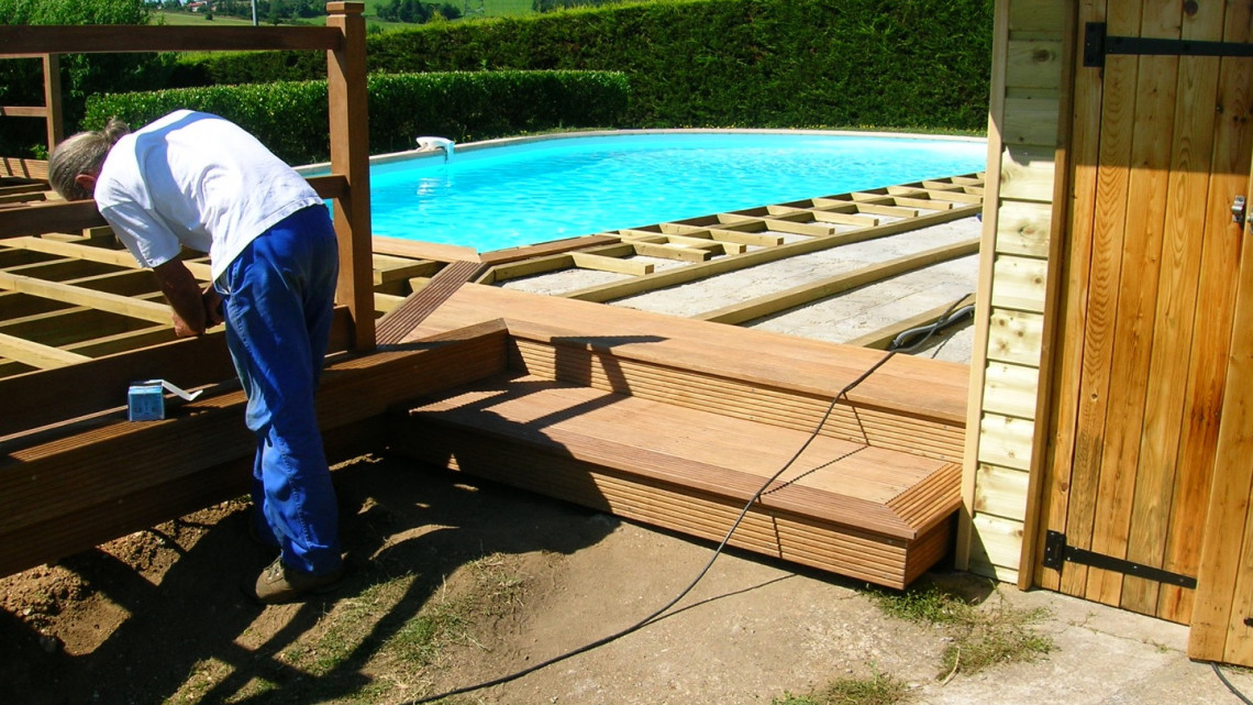 Conception et réalisation Terrasse bois à LENTILLY (69)