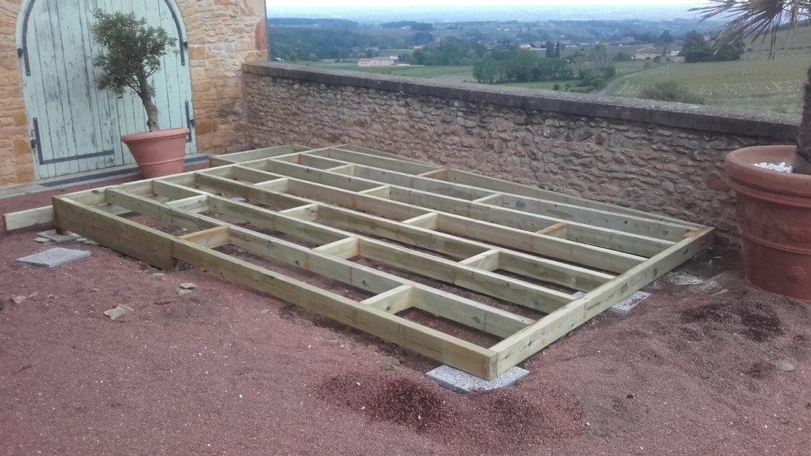 Création terrasse bois à COGNY