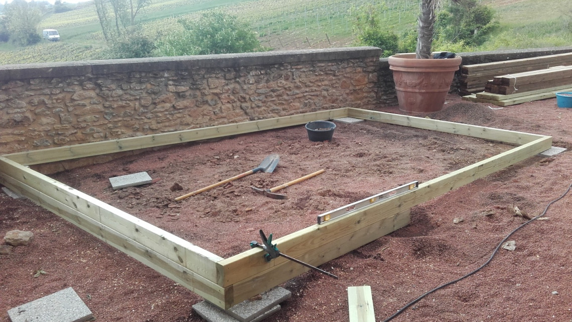 Création terrasse bois à COGNY