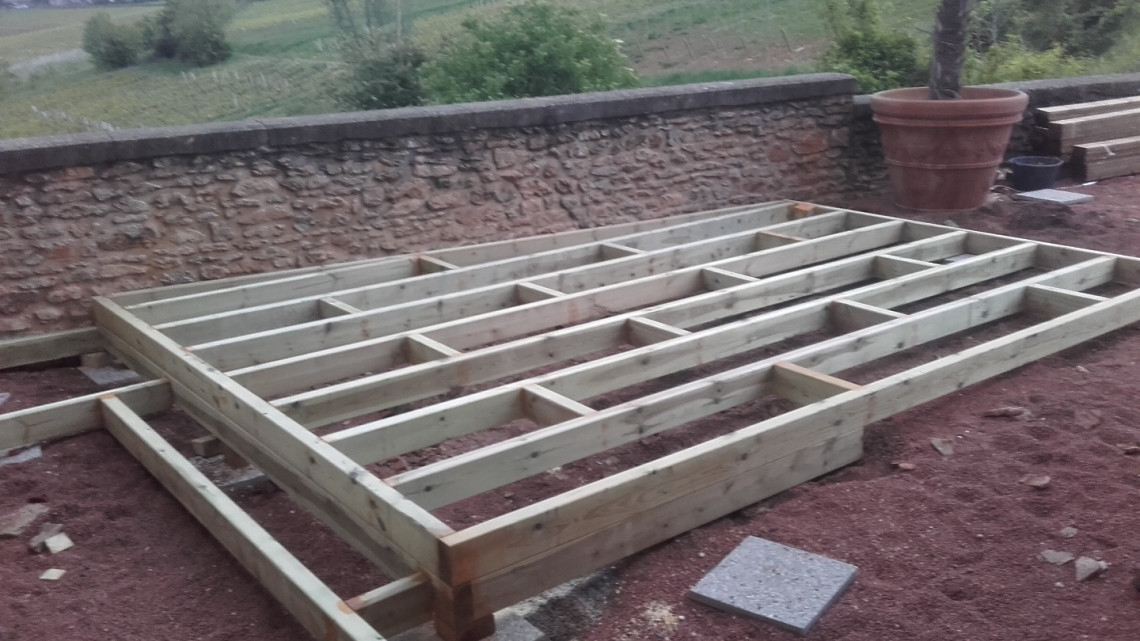 Création terrasse bois à COGNY