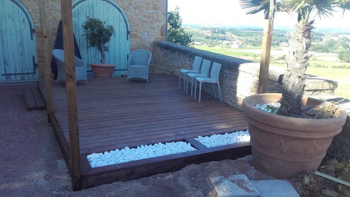 Création terrasse bois à COGNY